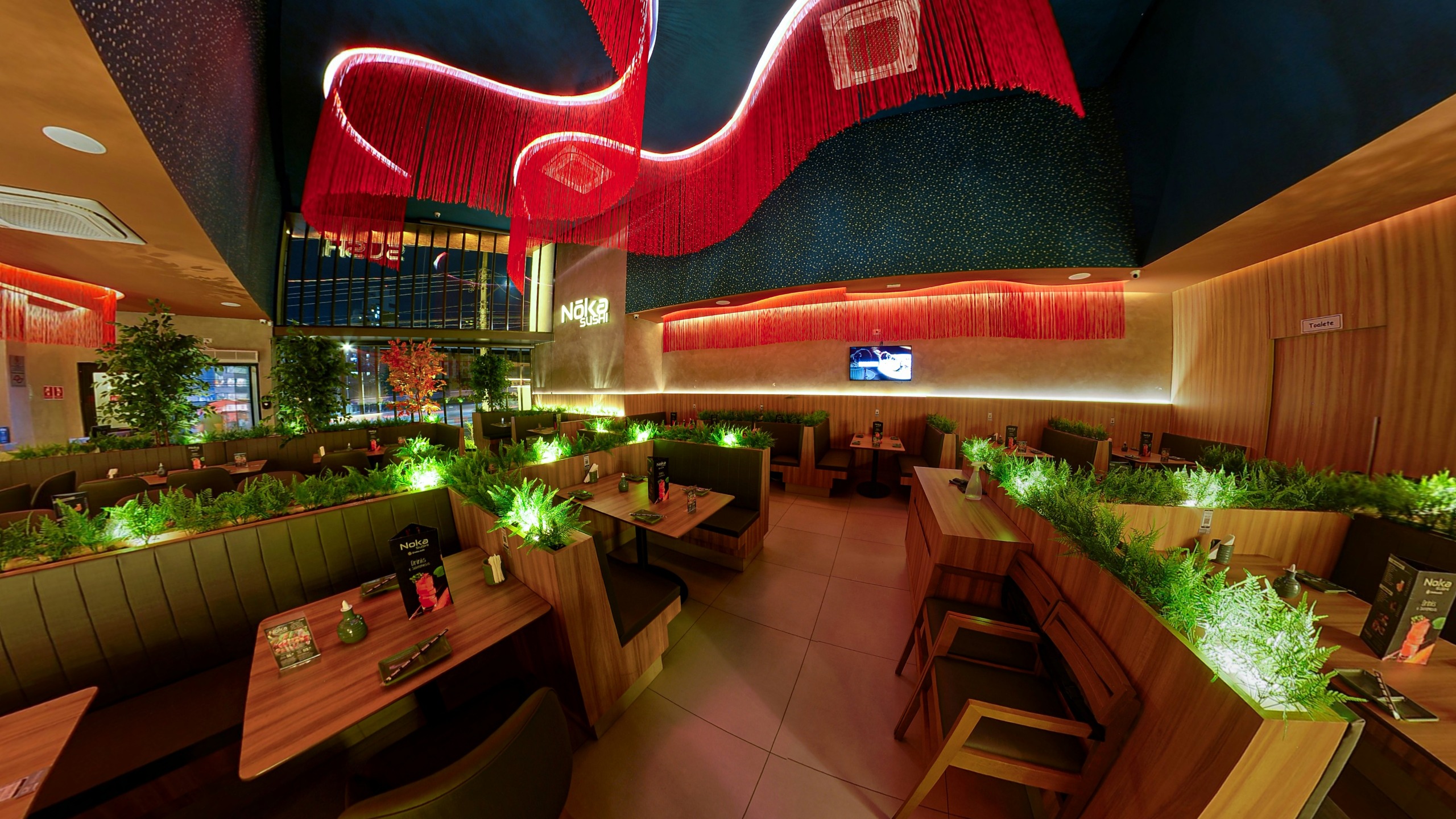 Ambiente do restaurante Noka Sushi